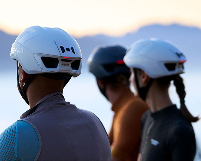 Kolesarska čelada SENA S1 Smart Helmet, Mesh, Mat bela, L