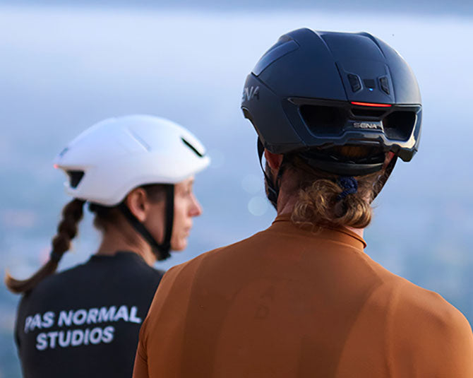 Kolesarska čelada SENA S1 Smart Helmet, Mesh, Mat bela, L
