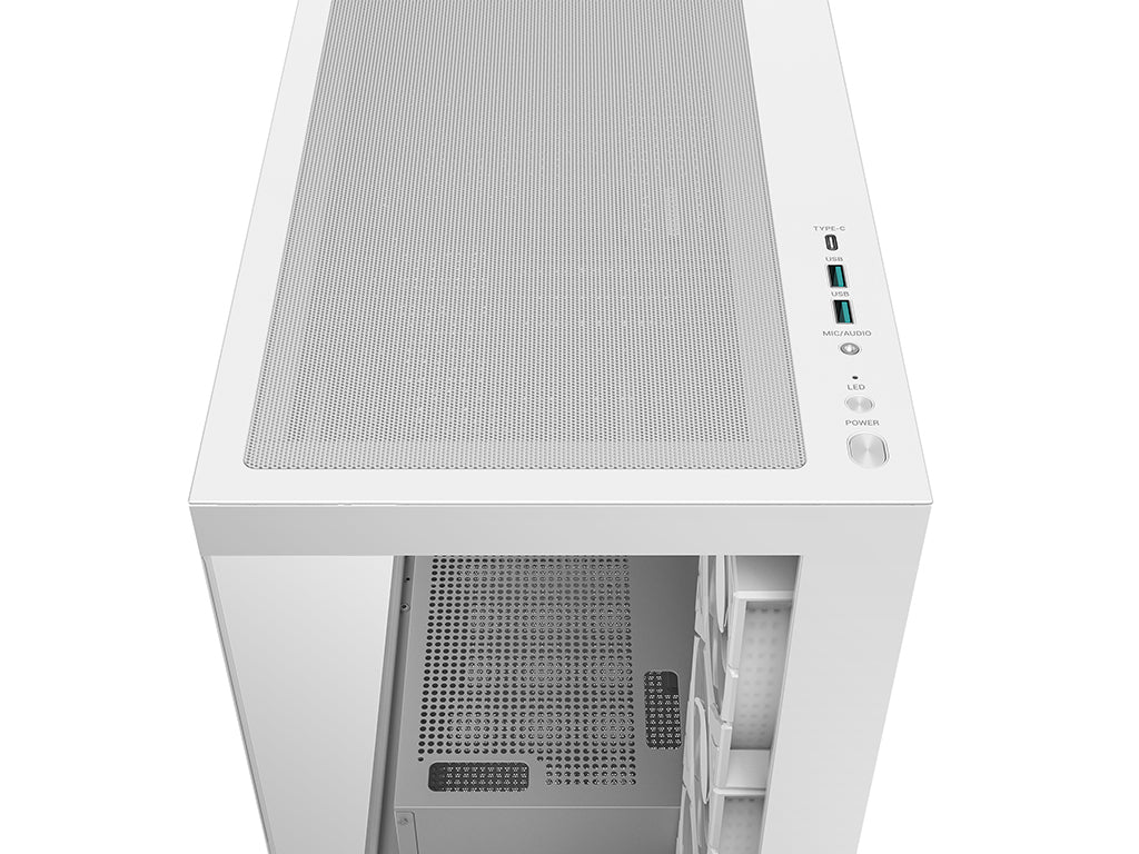 Računalniško ohišje DeepCool CG580 4F, ATX, Midi-Tower, kaljeno steklo, belo