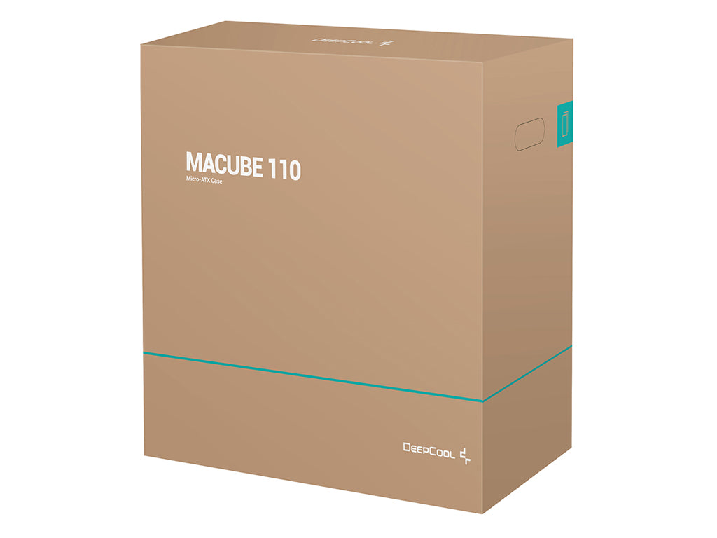 Računalniško ohišje DeepCool MACUBE 110, Micro-ATX, Kaljeno steklo, črno