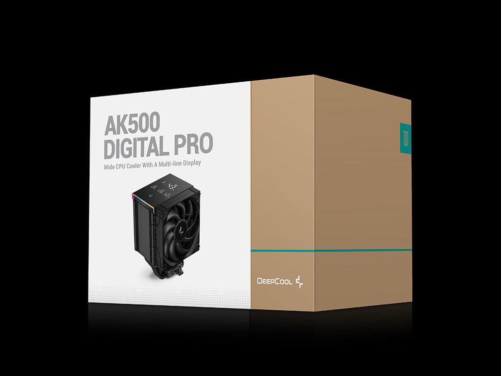 Hladilnik za procesor DeepCool AK500 DIGITAL PRO, 120mm, LCD, ARGB, črn