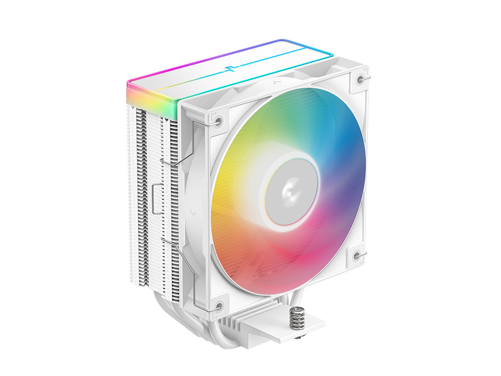 Hladilnik za procesor DeepCool AG400 WH ARGB V2, 120mm, bel
