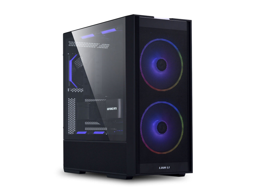 Računalniško ohišje Lian Li LANCOOL 206 Midi-Tower, ATX, ARGB, kaljeno steklo, črno