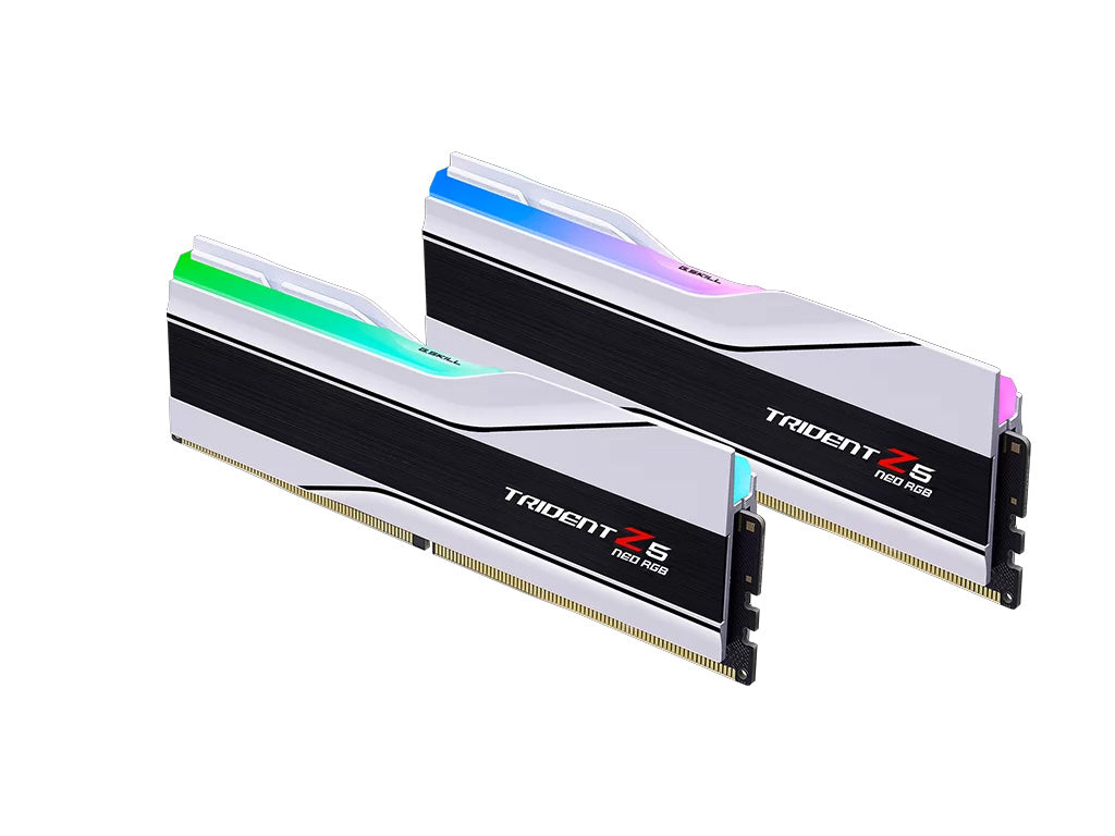 RAM DDR5 32GB Kit (2x 16GB) 6400MT/s CL32 1.40V, G.SKILL Trident Z5 Neo RGB, AMD Expo, bel