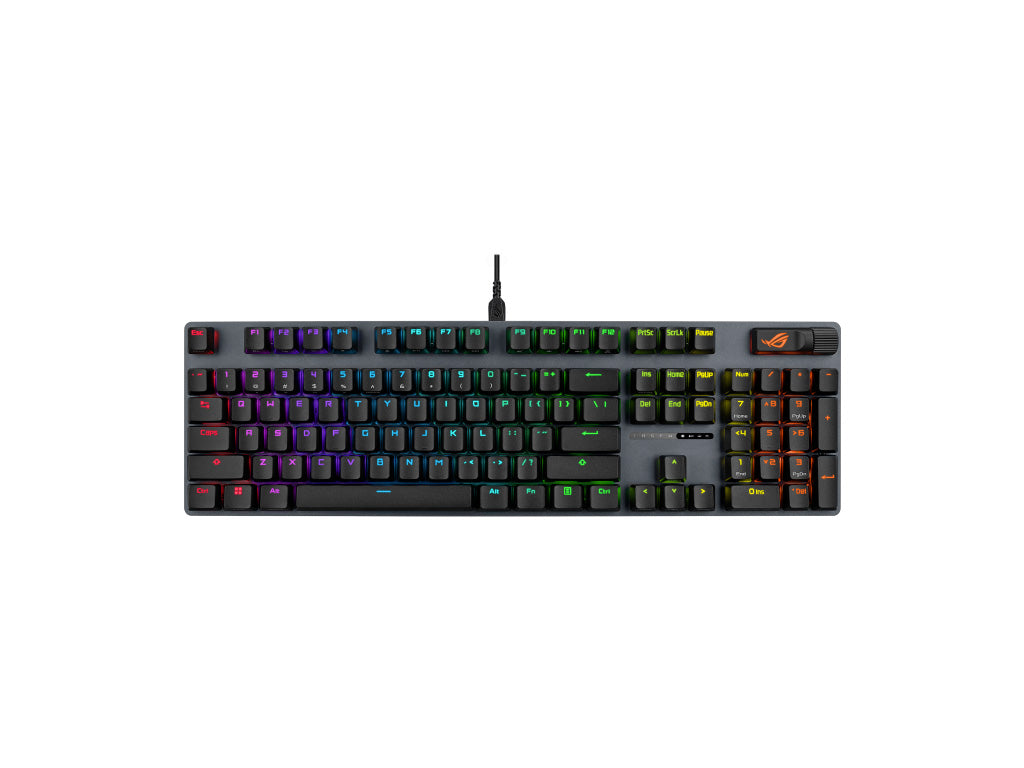 Tipkovnica ASUS ROG Strix Scope II X, ROG NX Snow V2, PBT, RGB, USB, US