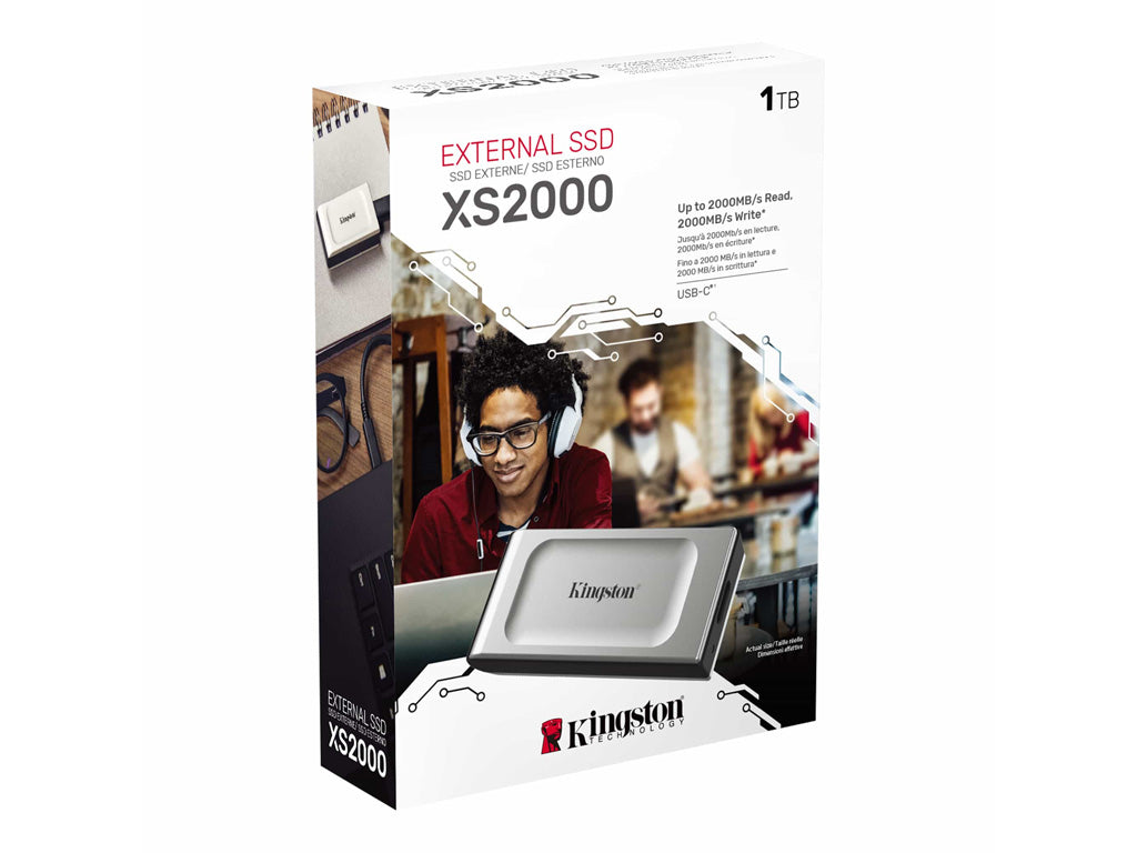 Zunanji SSD 1TB Type-C USB 3.2 Gen2x2 NVMe, IP55, Kingston XS2000 (SXS2000/1000G)