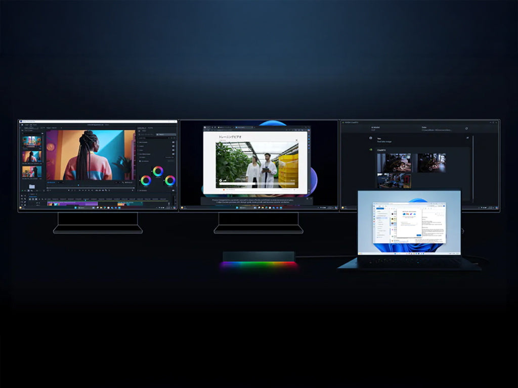 Priključna postaja USB-C Razer Thunderbolt 5 Dock Chroma, PD, SSD reža, 10 v 1