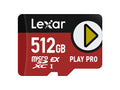 Spominska kartica Lexar PLAY PRO, Micro SDXC Express 7.1, 512GB, 900MB/s, V30