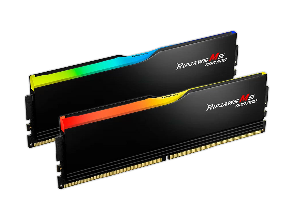 RAM DDR5 64GB Kit(2x32GB) 6000MT/s CL30 1.4V, G.SKILL Ripjaws M5 Neo RGB AMD EXPO, Intel XMP