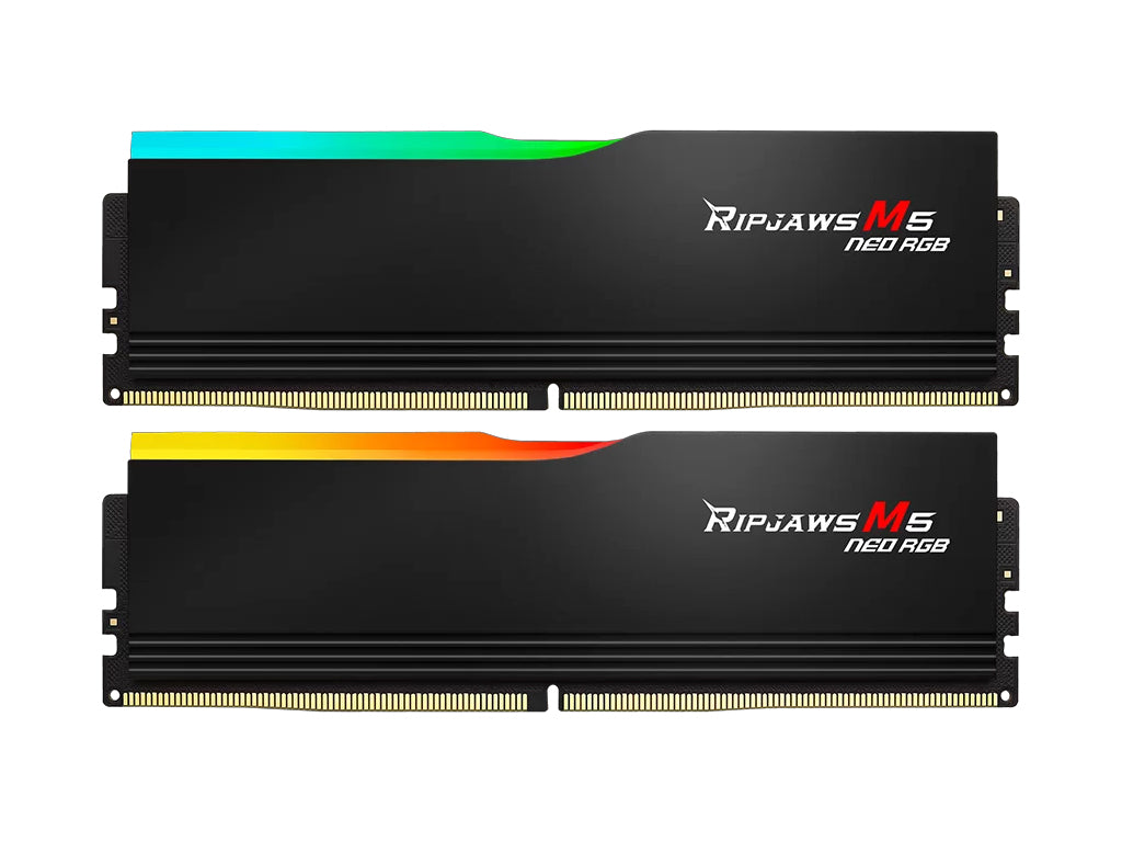 RAM DDR5 64GB Kit(2x32GB) 6000MT/s CL30 1.4V, G.SKILL Ripjaws M5 Neo RGB AMD EXPO, Intel XMP