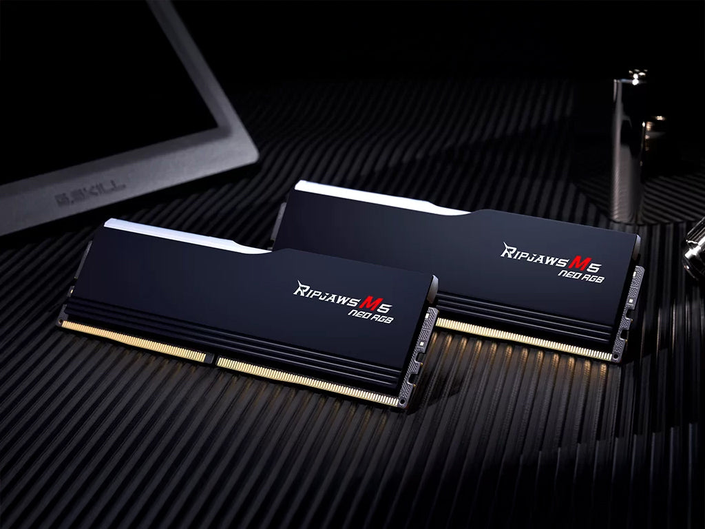 RAM DDR5 64GB Kit(2x32GB) 6000MT/s CL30 1.4V, G.SKILL Ripjaws M5 Neo RGB AMD EXPO, Intel XMP