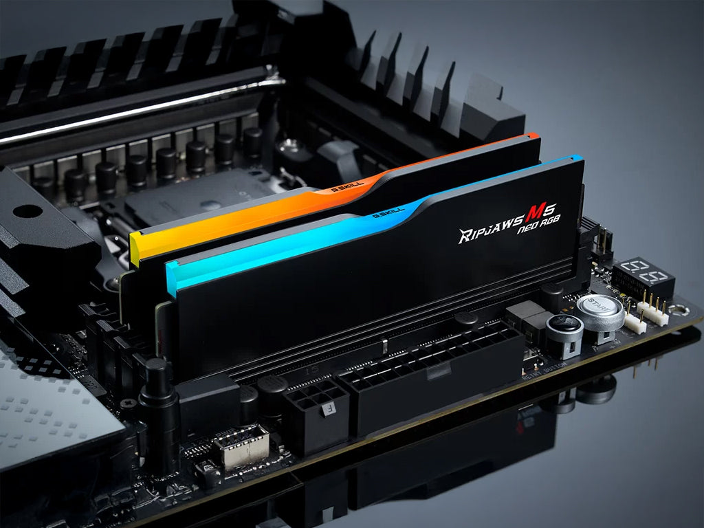 RAM DDR5 64GB Kit(2x32GB) 6000MT/s CL30 1.4V, G.SKILL Ripjaws M5 Neo RGB AMD EXPO, Intel XMP