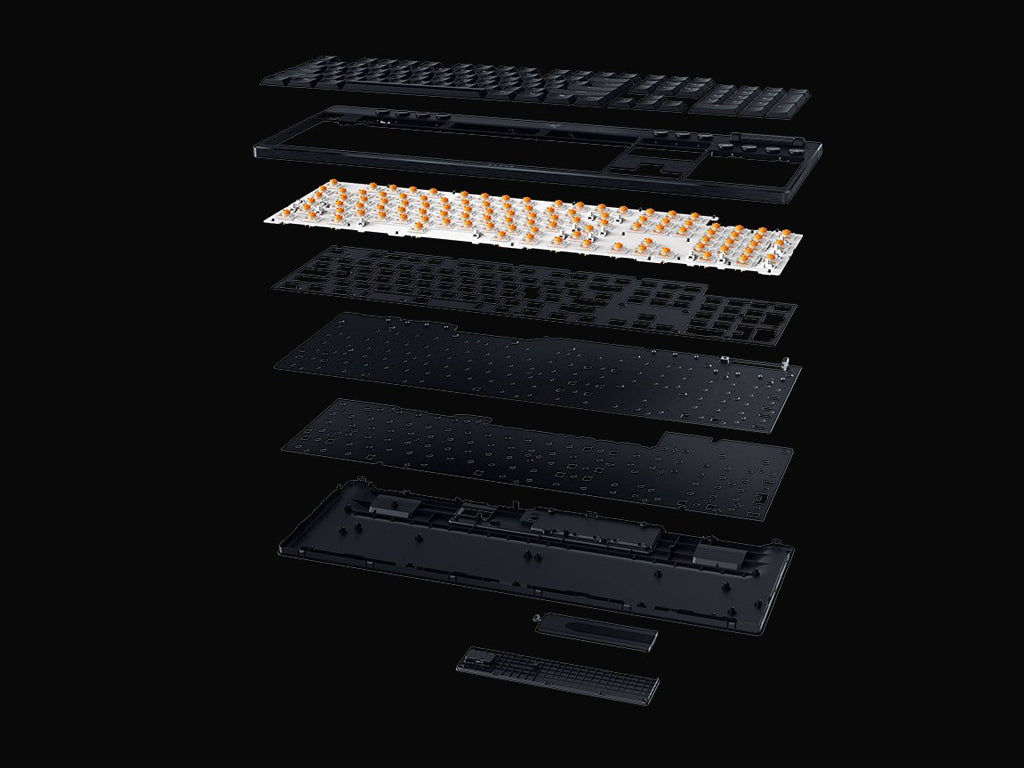 Tipkovnica Razer BlackWidow V4 Low-profile HyperSpeed, Zelena stikala, US SLO g.