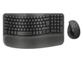 Tipkovnica in miška Logitech Wave Keys and Lift COMBO, Wireless, grafitna, SLO g.