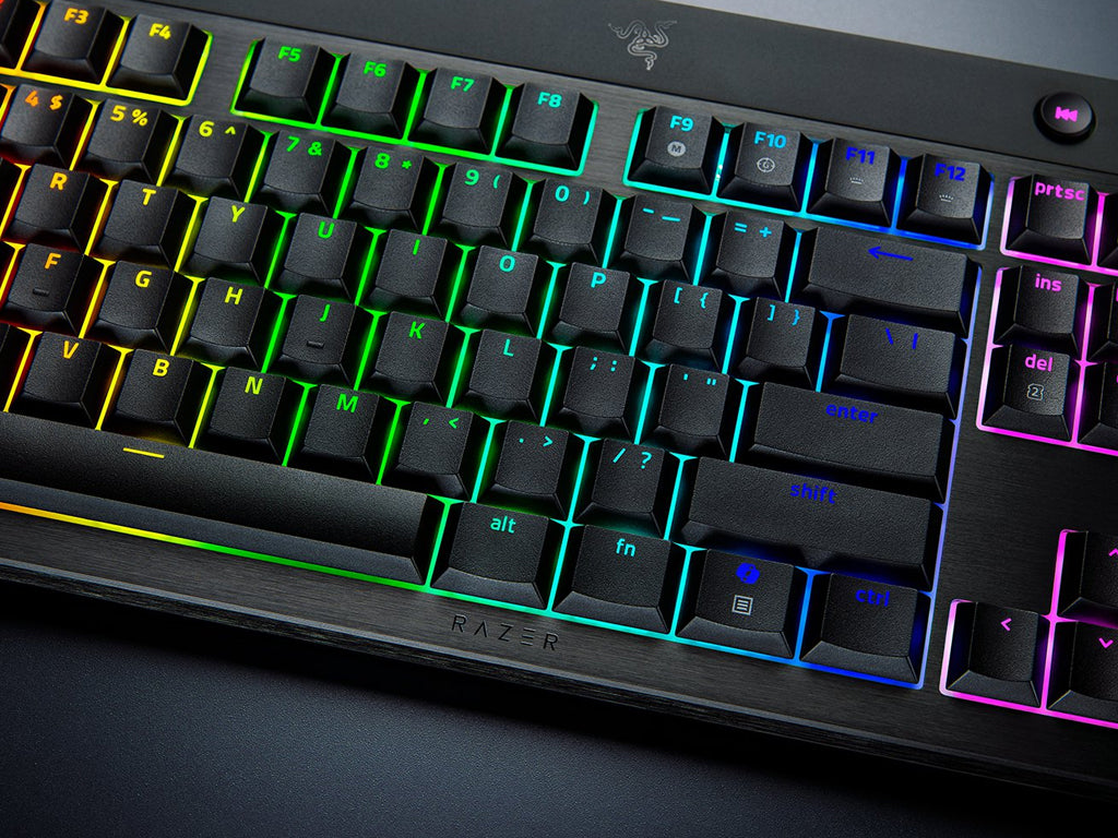 Tipkovnica Razer BlackWidow V4 Low-profile Tenkeyless HyperSpeed, Zelena stikala, US SLO g.
