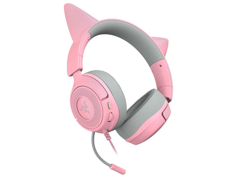 Slušalke Razer Kraken Kitty V3 X Quartz, roza, 3.5 mm
