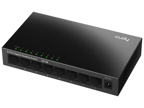 Switch CUDY GS108, 8-Port, Gigabit, Unmanaged