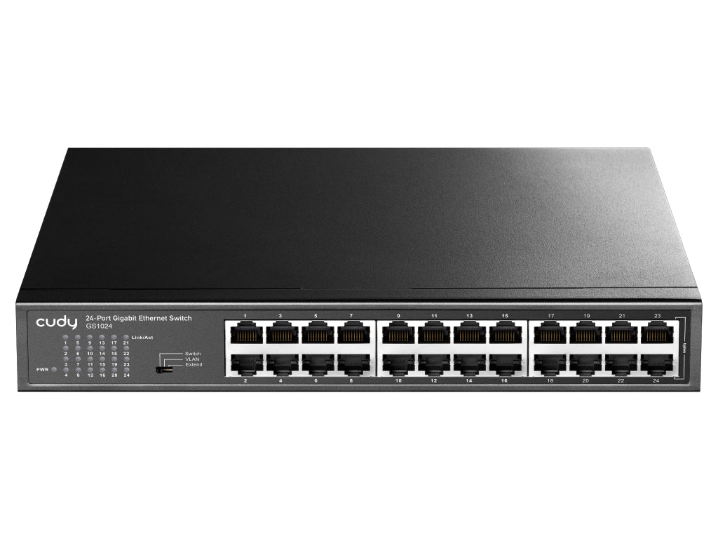 Switch CUDY GS1024, 24-Port, Gigabit, Unmanaged 