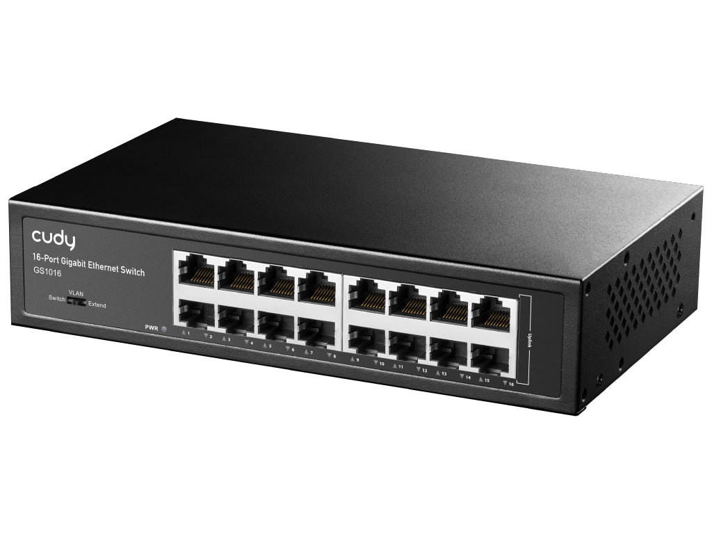 Switch CUDY GS1016, 16-Port, Gigabit, Unmanaged 