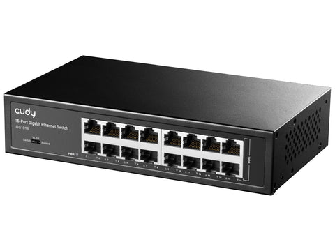 Switch CUDY GS1016, 16-Port, Gigabit, Unmanaged 