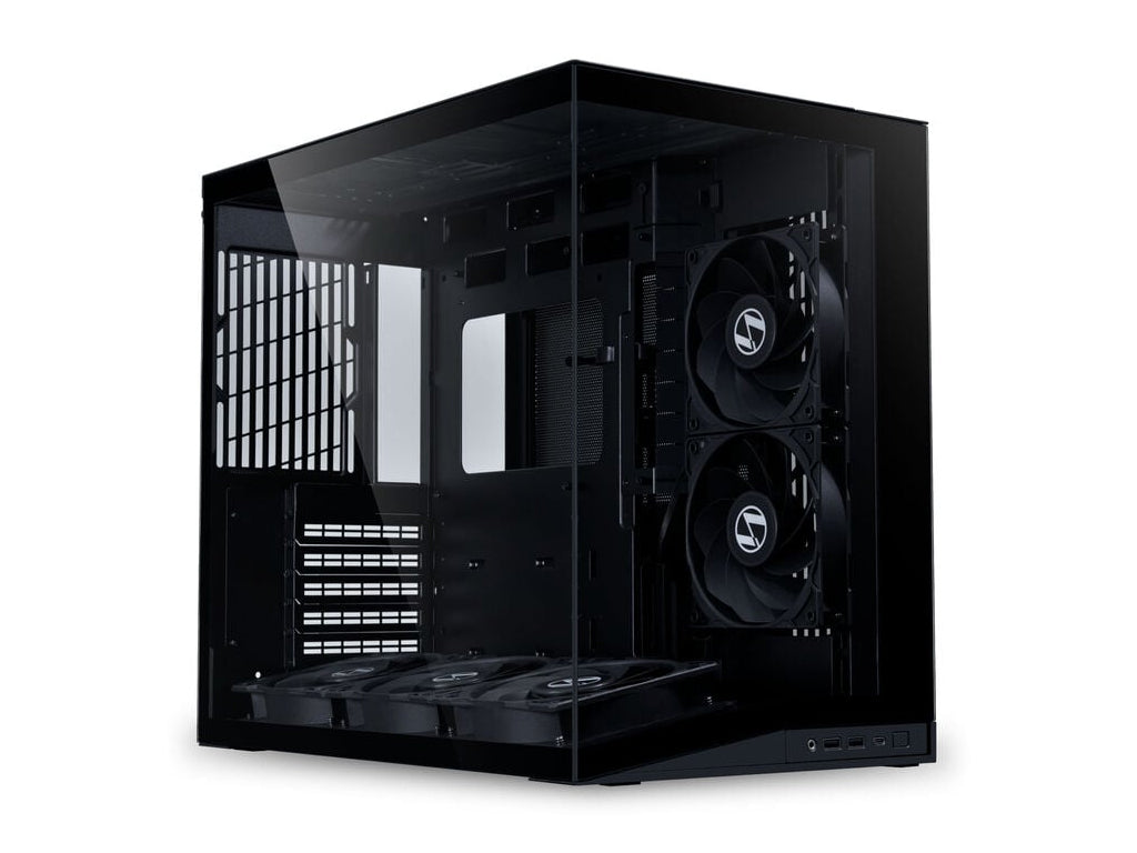 Računalniško ohišje Lian Li O11 Dynamic Mini V2 Flow, ATX, Midi-Tower, kaljeno steklo, črno