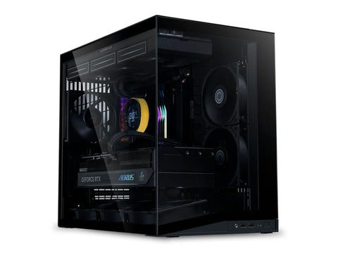 Računalniško ohišje Lian Li O11 Dynamic Mini V2 Flow, ATX, Midi-Tower, kaljeno steklo, črno
