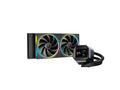 Komplet za tekočinsko hlajenje AIO Liquid Cooler DeepCool LM240, 240mm, LCD, ARGB, črn