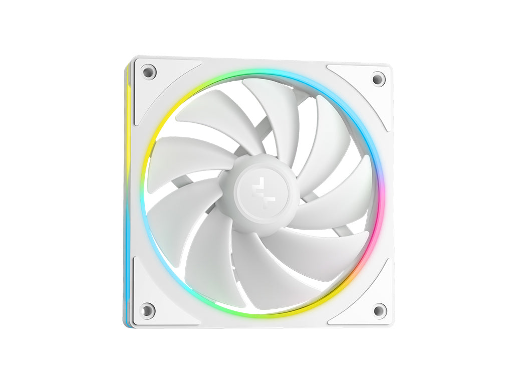 Komplet za tekočinsko hlajenje AIO Liquid Cooler DeepCool LM360 WH, 360mm, LCD, ARGB, bel