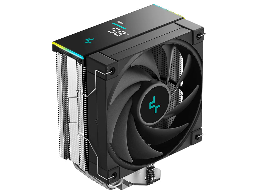 Hladilnik za procesor DeepCool AK400 DIGITAL SE, 120mm, ARGB, LCD, črn