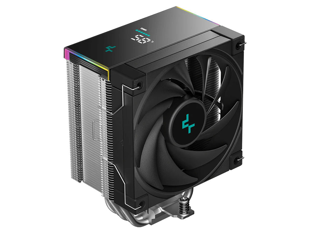 Hladilnik za procesor DeepCool AK500S DIGITAL SE, 120mm, ARGB, LCD, črn