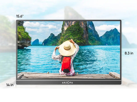 Prenosni monitor 15.6'' (40 cm) FullHD IPS 60Hz, mHDMI, USB-C, zvočniki, ARZOPA S1 TABLE