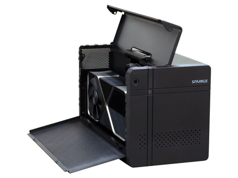 Zunanje ohišje za grafično kartico Sparkle Studio-G 850 Ultra, 850W, eGPU, Thunderbolt 5, črno