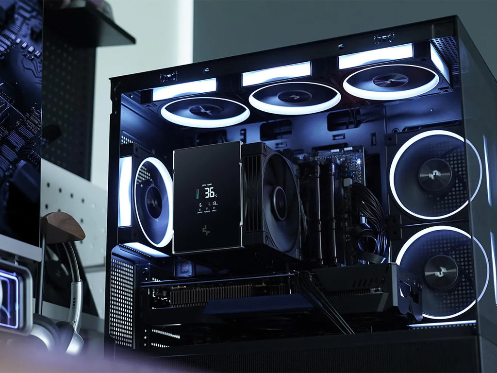 Hladilnik za procesor DeepCool AK500 G2 DIGITAL NYX, 120mm, LCD, črn