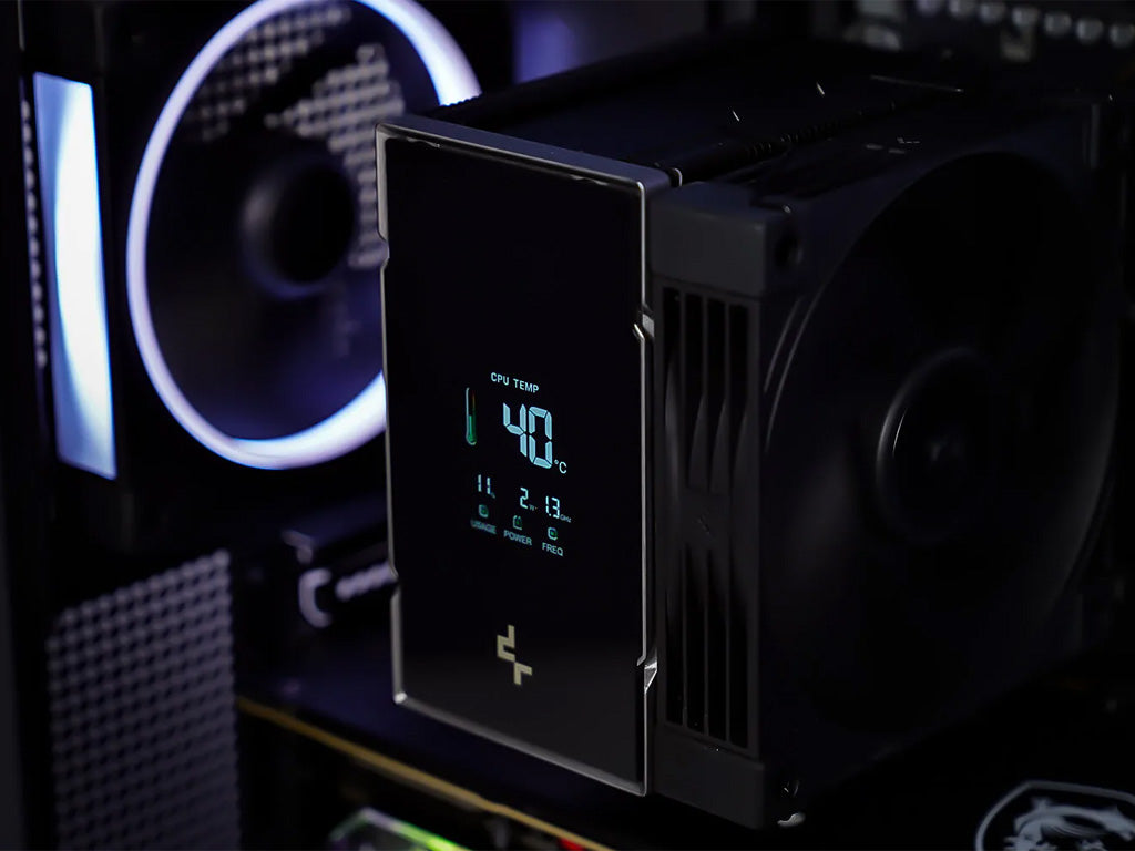 Hladilnik za procesor DeepCool AK700 DIGITAL NYX, 120mm, LCD, črn