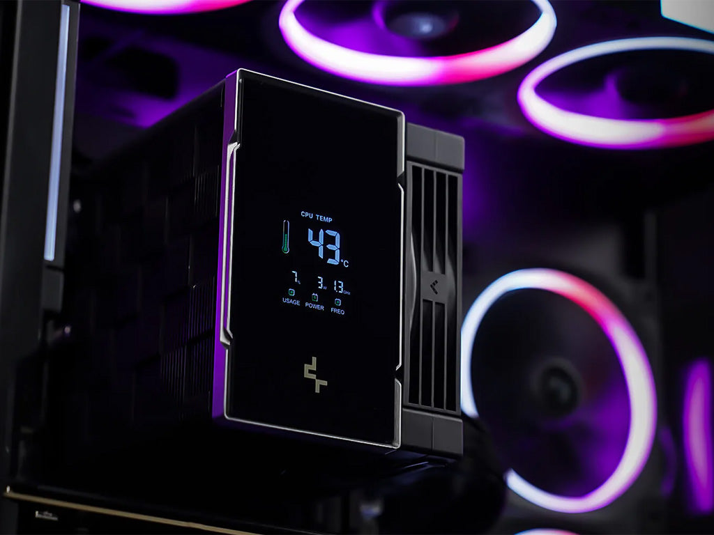 Hladilnik za procesor DeepCool AK700 DIGITAL NYX, 120mm, LCD, črn