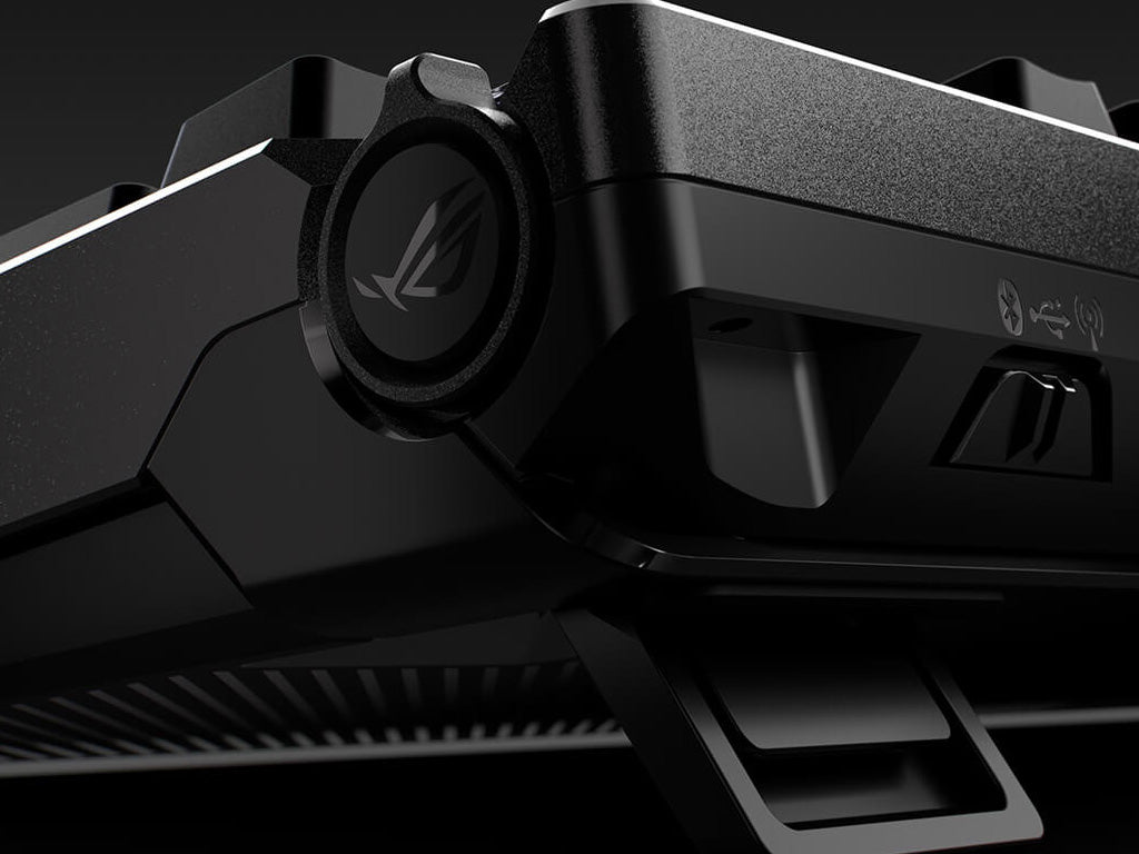 Tipkovnica ASUS ROG Azoth 96 HE Wireless, ROG HFX V2 Analog, PBT, OLED, RGB, USB, US