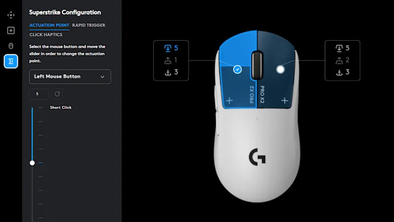 Miška Logitech G PRO X2 SUPERSTRIKE 
