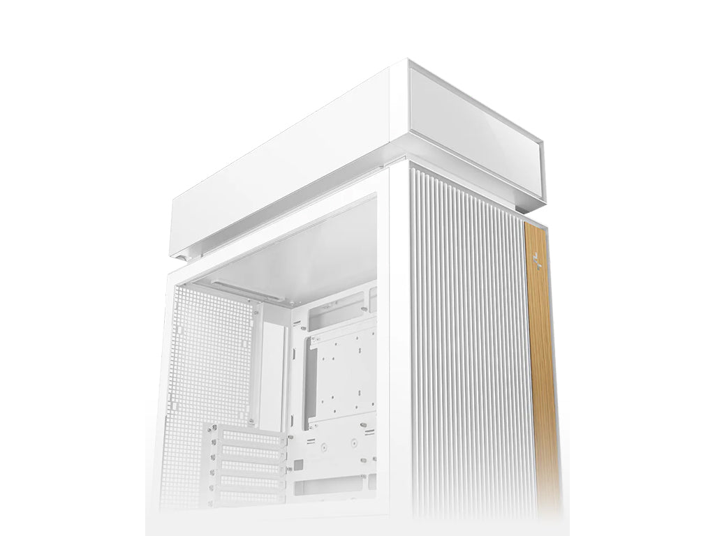 Računalniško ohišje DeepCool CL6600 WH, AIO 360mm, ATX, Midi-Tower, ARGB, kaljeno steklo, belo