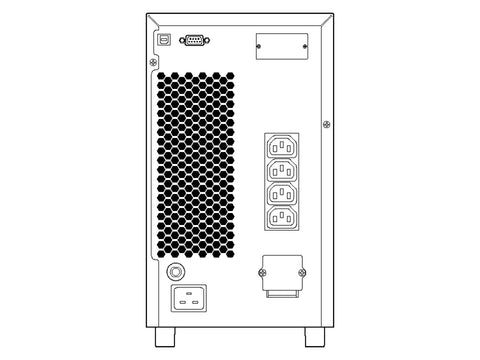 UPS SOCOMEC ITyS-E 3000VA, 2400W, On-line, sinusni izhodni signal, USB, LCD
