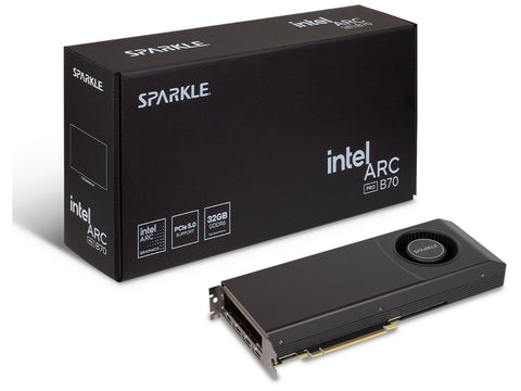 Grafična kartica Intel ARC B70 Pro Blower, 32GB GDDR6, PCIe 5.0, 4x DP 2.1, Sparkle