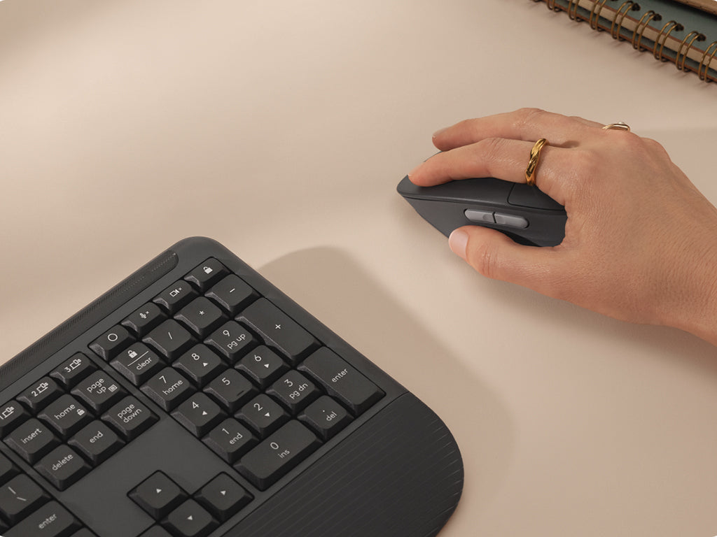 Tipkovnica in miška Logitech Signature Comfort Plus MK880, grafitna, SLO