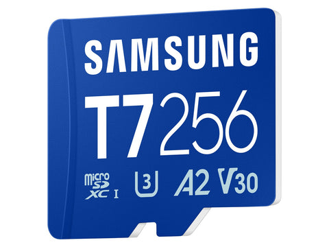 Spominska kartica Samsung T7, micro SDXC, 256GB, U3, V30, A2, UHS-I, 170 MB/s