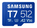 Spominska kartica Samsung T7, micro SDXC, 512GB, U3, V30, A2, UHS-I, 170 MB/s