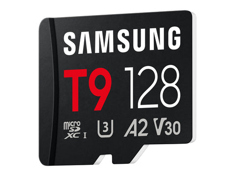 Spominska kartica Samsung T9, micro SDXC, 128GB, U3, V30, A2, UHS-I, 200 MB/s
