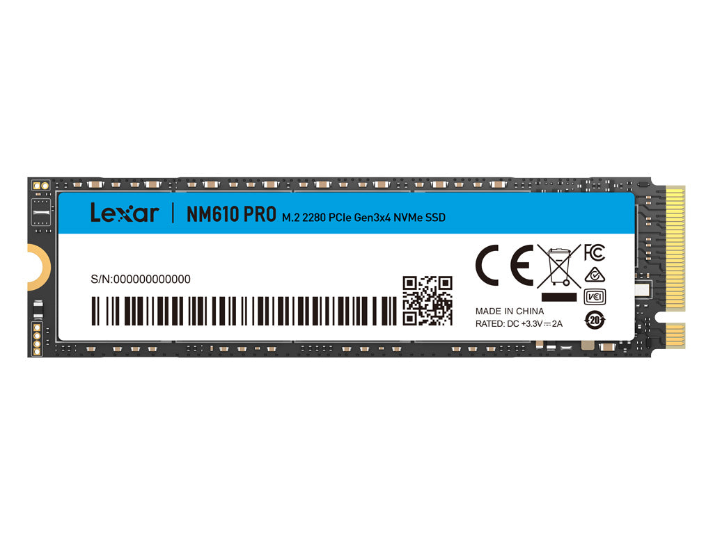 SSD 2TB M.2 80mm PCI-e 3.0 x4 NVMe, 3D TLC, Lexar NM610 PRO (LNM610P002T-RNNNG)