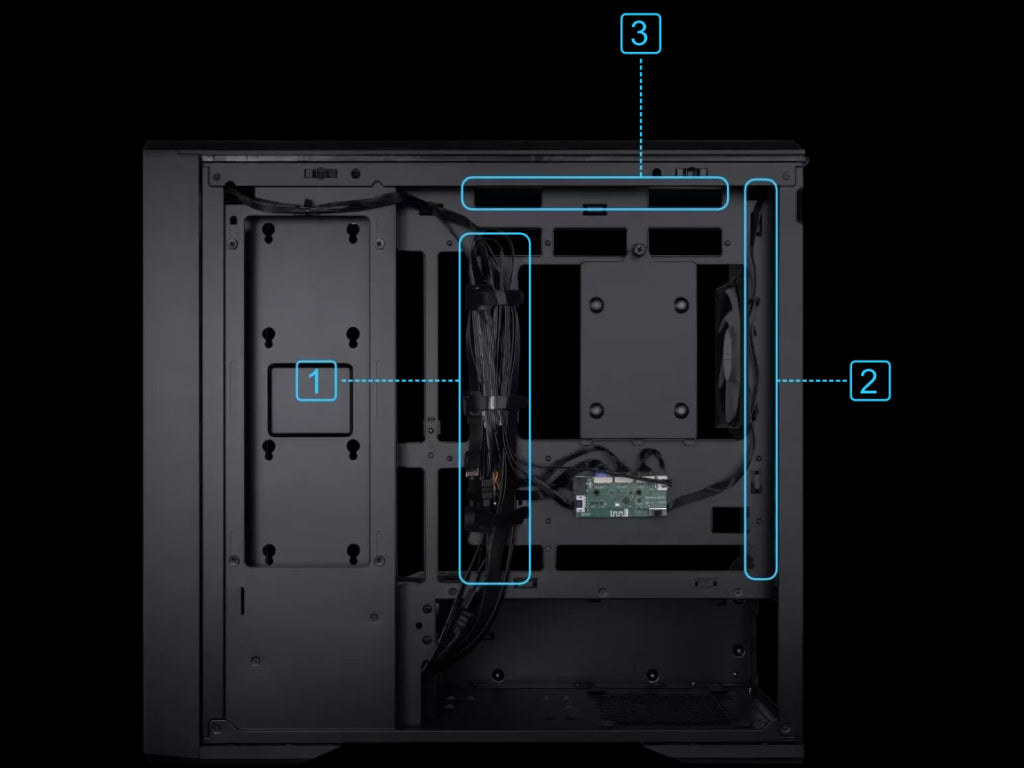 Računalniško ohišje Lian Li Vector V150 INF, Micro-ATX, kaljeno steklo, črno