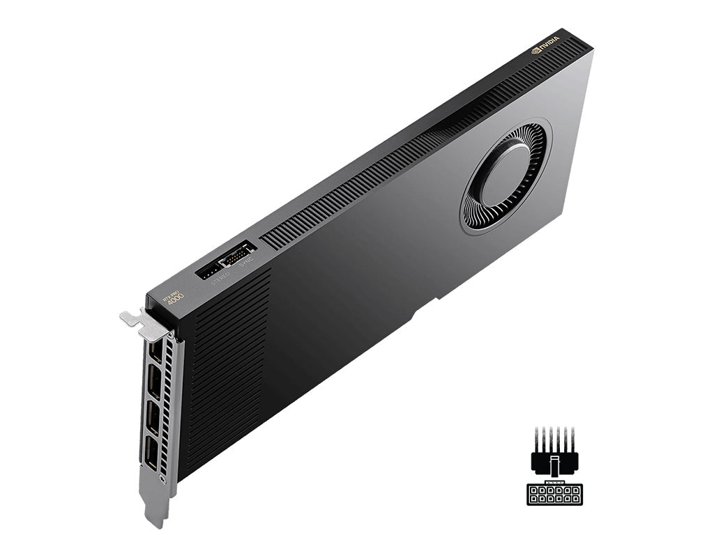 Grafična kartica NVIDIA RTX PRO 4000 Blackwell, 24GB GDDR7 ECC, PCIe 5.0, 4xDP 2.1b, PNY