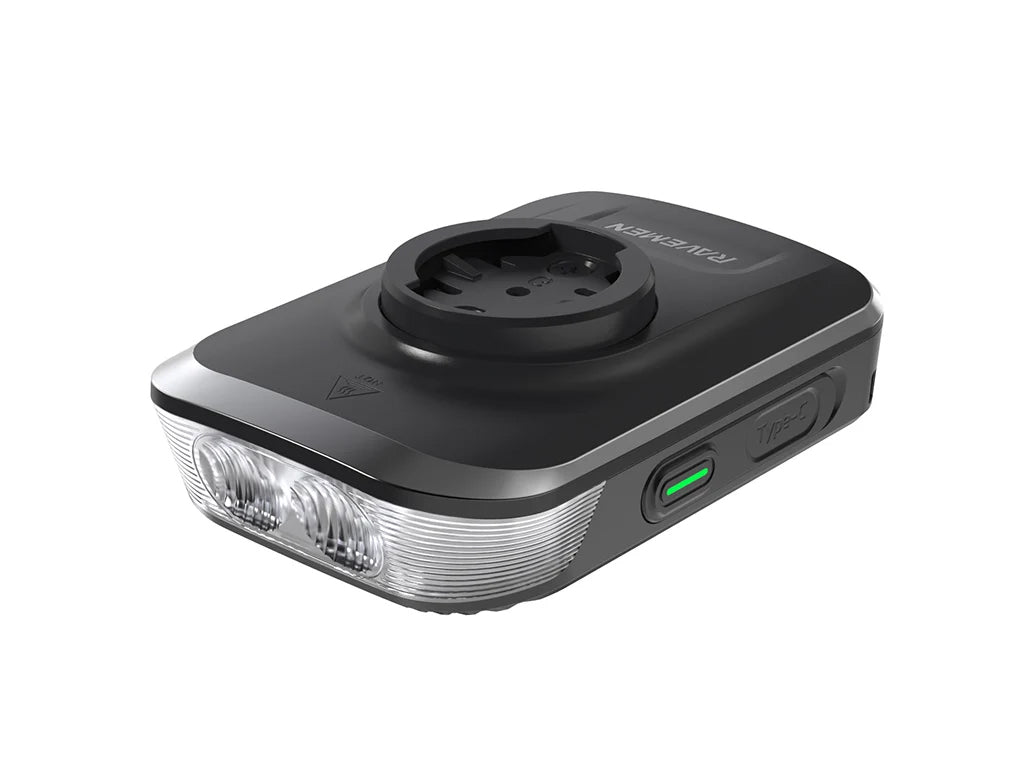 Sprednja kolesarska luč RAVEMEN FR1500, 1500 lm, 3500 mAh, Aluminij, IPX6
