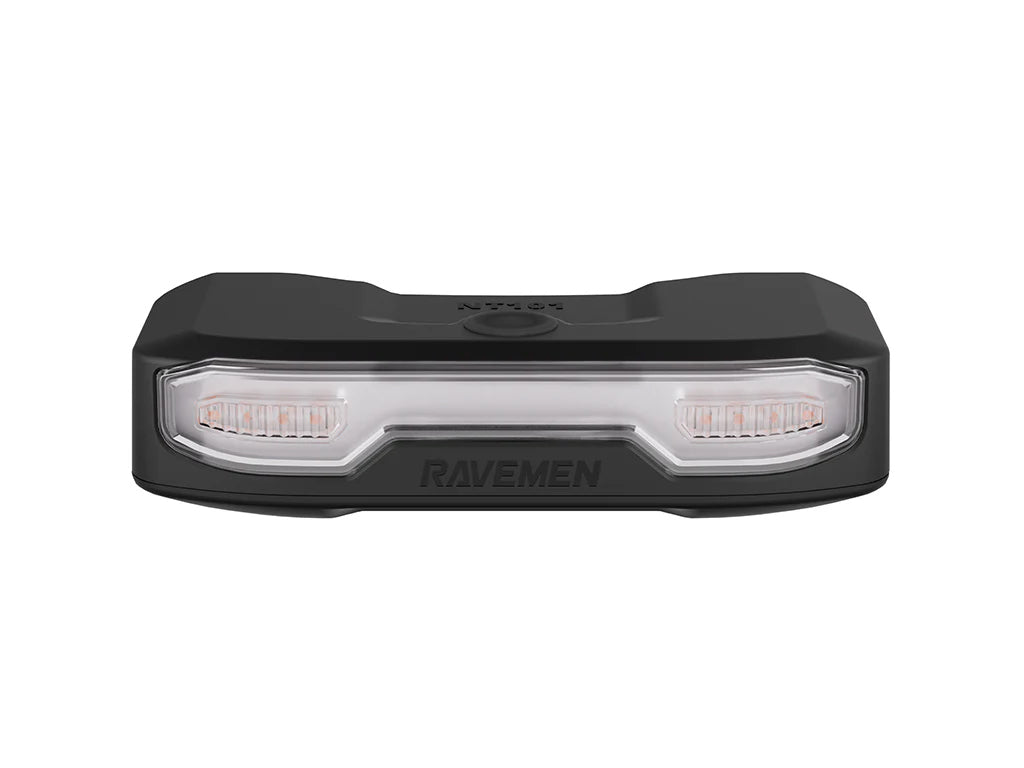 Zadnja kolesarska luč RAVEMEN NT101, 160 lm, 2200 mAh, alarm, smerniki, hupa, daljinec, IPX4