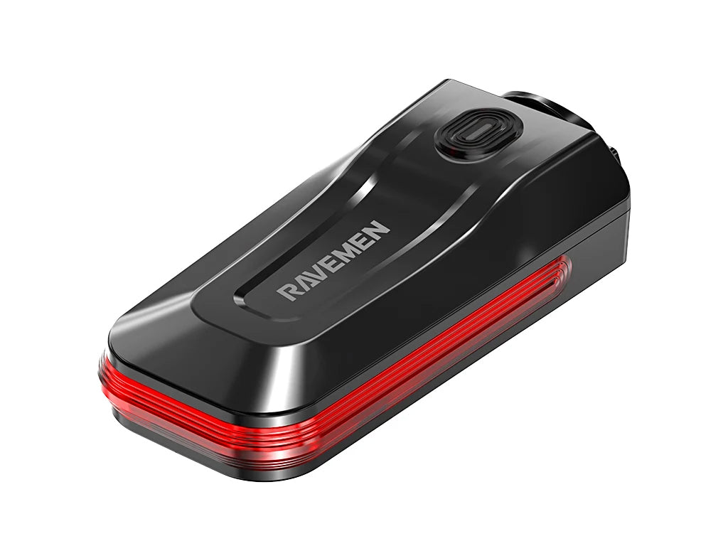 Zadnja kolesarska luč RAVEMEN CL50, 50 lm, 390 mAh, IPX6